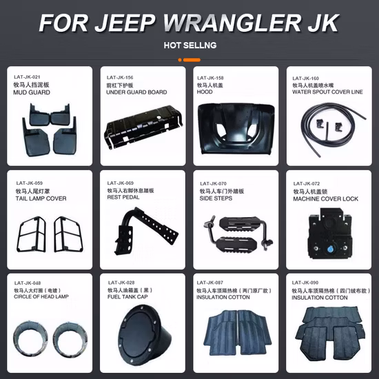 Vendita calda Accessori per auto Pezzi di ricambio per Jeep Wrangler Jk